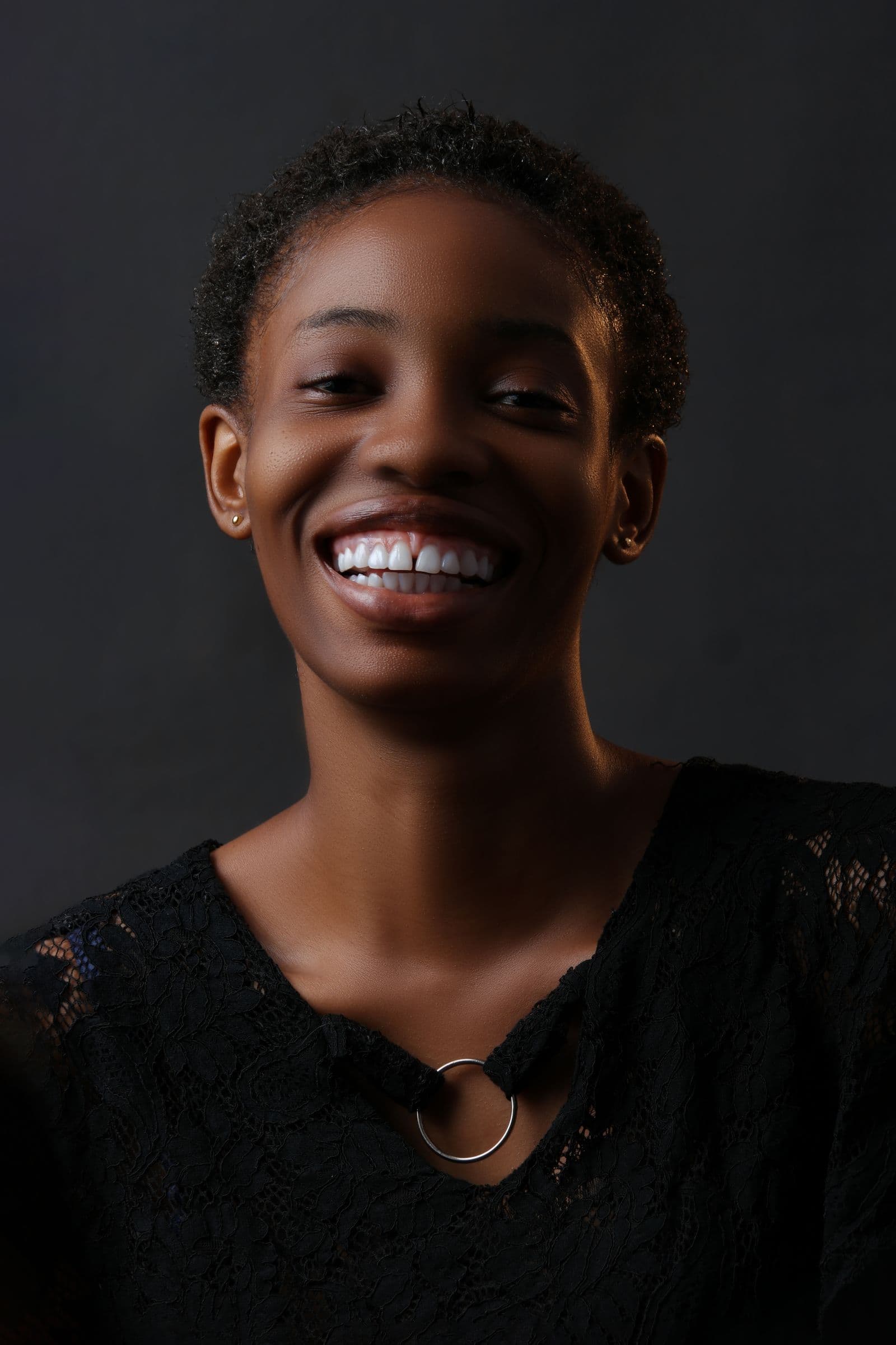 Retrato de paciente sorrindo