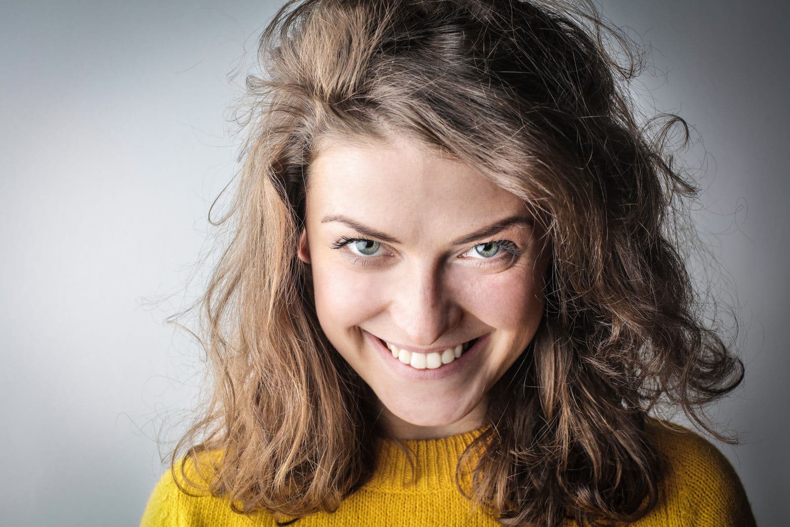 Retrato de paciente sorrindo